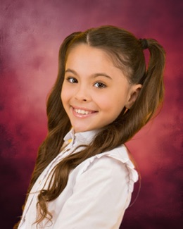 Example school photo, pose 1